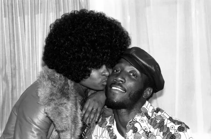 Framed Print : Boxer: Lonnie Bennett and wife Pat. March 1975 75-01354-004 Framed Print : Boxer: Lonnie Bennett and wife Pat. March 1975 75-01354-004