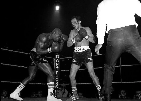 Boxers Alan Minter v Marvin Hagler 1980