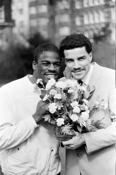 Framed Print : Boxers Errol Christie and Jimmy Price 14th March 1985 Framed Print : Boxers Errol Christie and Jimmy Price 14th March 1985