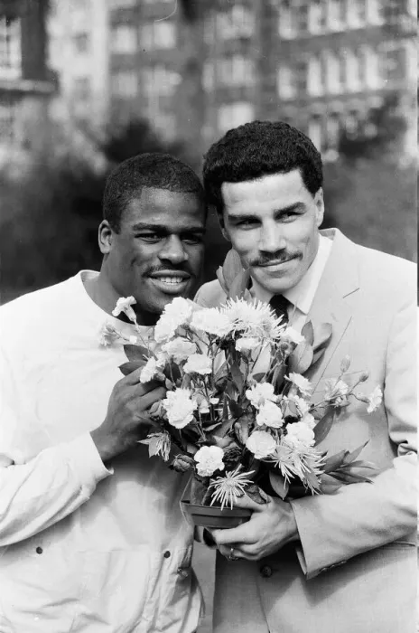 Framed Print : Boxers Errol Christie and Jimmy Price 14th March 1985 Framed Print : Boxers Errol Christie and Jimmy Price 14th March 1985