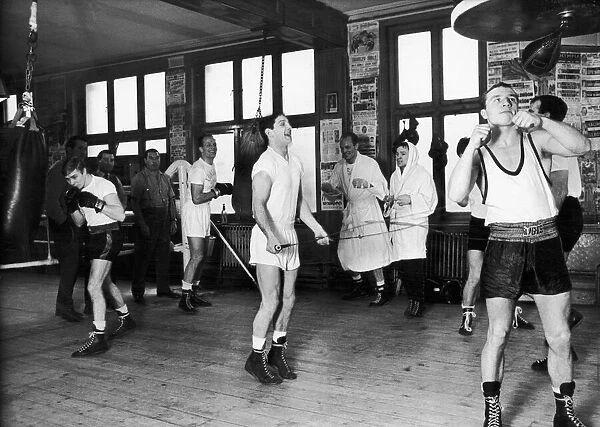 Boxers training for their 1963 campaigns in the Thomas A