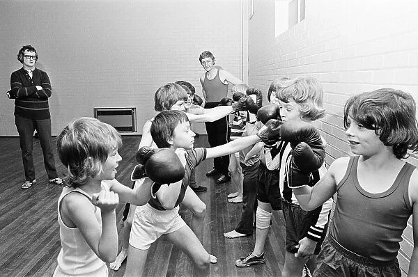 Boxing Club, Teesside, North East England, 1975