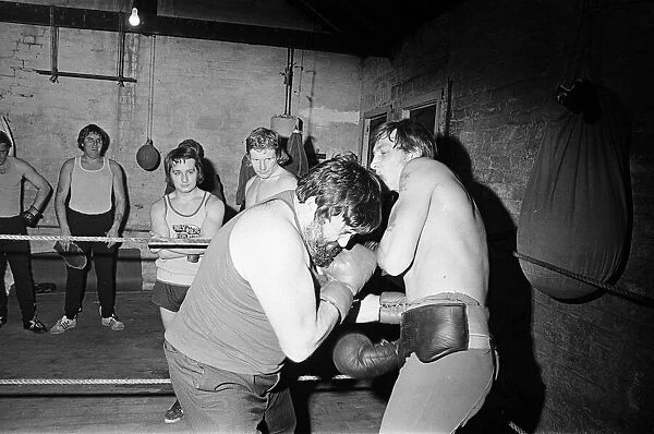 Boxing Gym in Teesside, 1976
