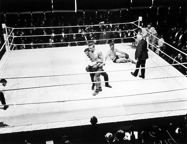 Boxing at Olympia, Kensington, London, United Kingdom. Joe Beckett v. Frank Goddard