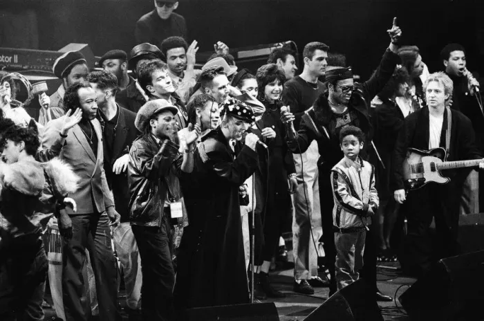 Framed Print : Boy George performing at the Stand by Me: AIDS Day Benefit concert at Wembley Arena Framed Print : Boy George performing at the Stand by Me: AIDS Day Benefit concert at Wembley Arena