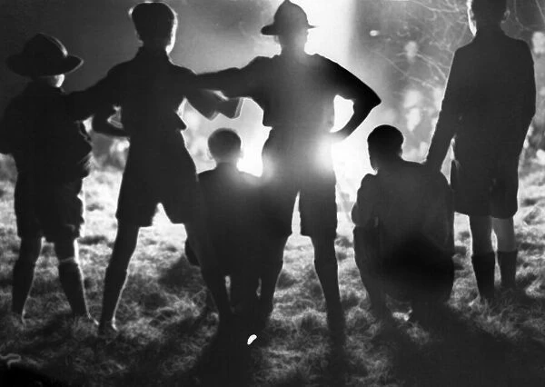 Boy Scouts pictured during Guy Fawkes, Teesside, 1964