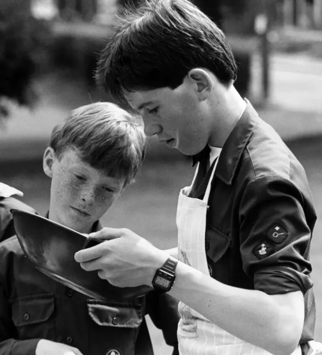 Framed Print : Boys Scouts pictured during cooking competition in Guisborough, Redcar and Cleveland Framed Print : Boys Scouts pictured during cooking competition in Guisborough, Redcar and Cleveland