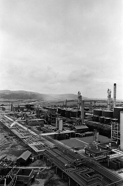 BP Llandarcy oil refinery, Swansea. 3rd August 1967