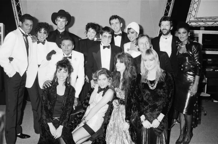 Framed Print : The BPI Award Winners 1987. The British Phonographic Industry award ceremony Framed Print : The BPI Award Winners 1987. The British Phonographic Industry award ceremony