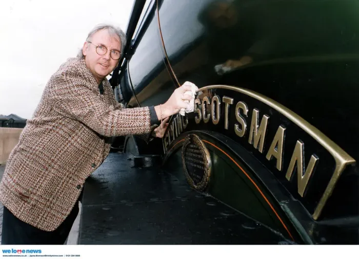 Framed Print : BPM MEDIA FILER Pete Waterman, pictured with the Flying Scotsman Framed Print : BPM MEDIA FILER Pete Waterman, pictured with the Flying Scotsman