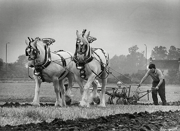 Brailsford Ploughing & hedgecutting 15th October 1986
