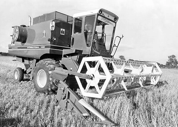 A brand new combine harvester ready to be used