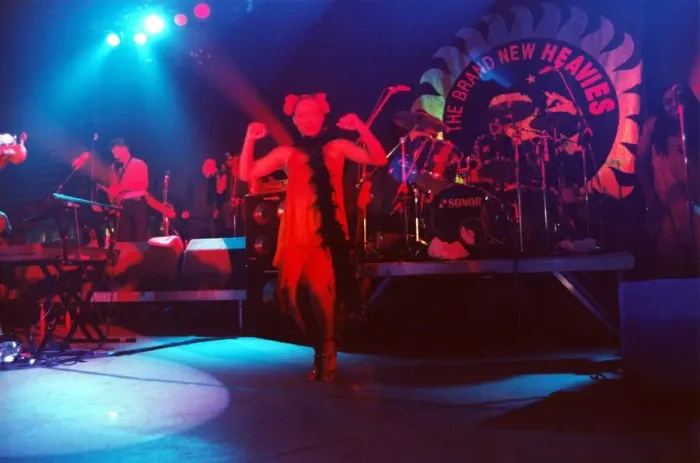 Framed Print : The Brand New Heavies performing at Northumbria University. 23  /  05  /  94