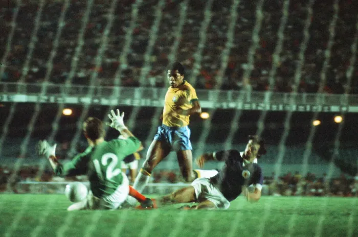 Framed Print : Brazil 1-0 Scotland, 1972 Brazil Independence Cup, final stage