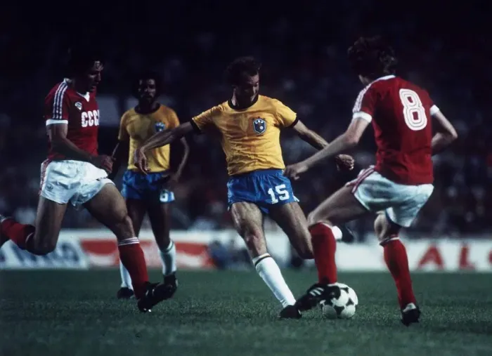 Framed Print : Brazil v Russia World Cup 1982 football Falcao (15