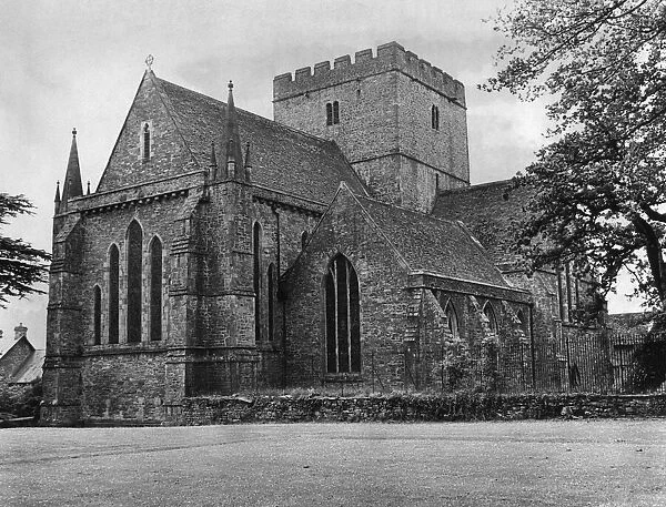 Brecon Cathedral, Brecon, a market town and community in Powys, Mid Wales, 11th June 1968