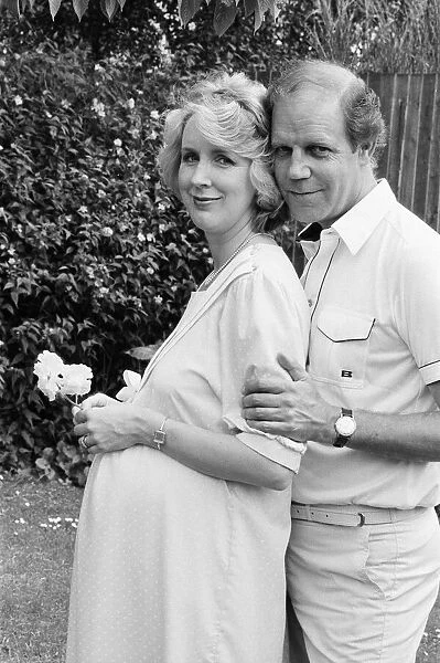 Brian Cant, childrens television presenter, pictured with wife