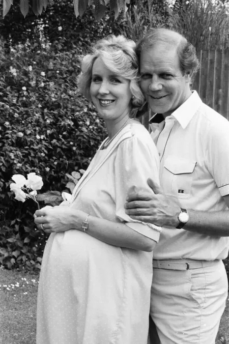 Framed Print : Brian Cant, childrens television presenter, pictured with wife Framed Print : Brian Cant, childrens television presenter, pictured with wife