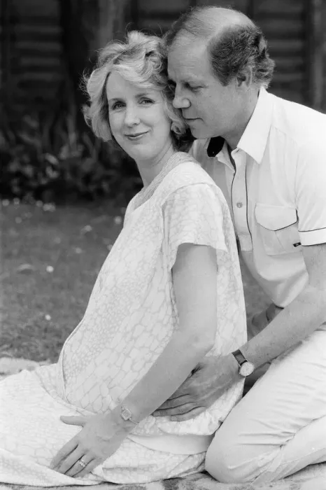 Framed Print : Brian Cant, childrens television presenter, pictured with wife Framed Print : Brian Cant, childrens television presenter, pictured with wife