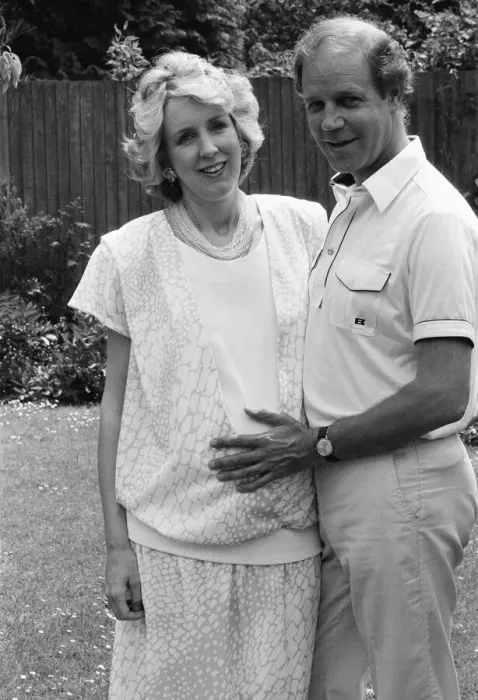 Framed Print : Brian Cant, childrens television presenter, pictured with wife Framed Print : Brian Cant, childrens television presenter, pictured with wife