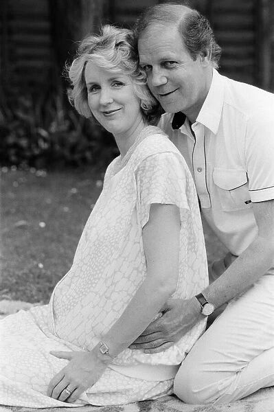 Brian Cant, childrens television presenter, pictured with wife
