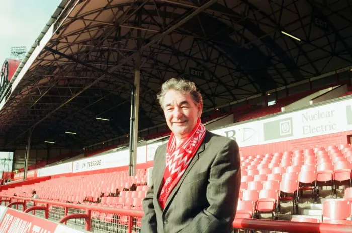 Framed Print : Brian Clough, former Middlesbrough player and retired manager, returns to Ayresome Park Framed Print : Brian Clough, former Middlesbrough player and retired manager, returns to Ayresome Park