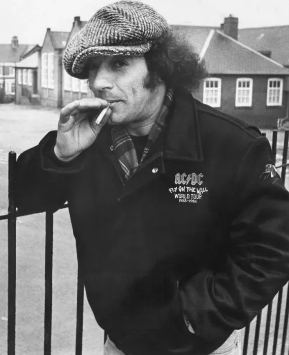 Framed Print : Brian Johnson, lead singer of the rock group AC / DC, returns to old school Framed Print : Brian Johnson, lead singer of the rock group AC / DC, returns to old school
