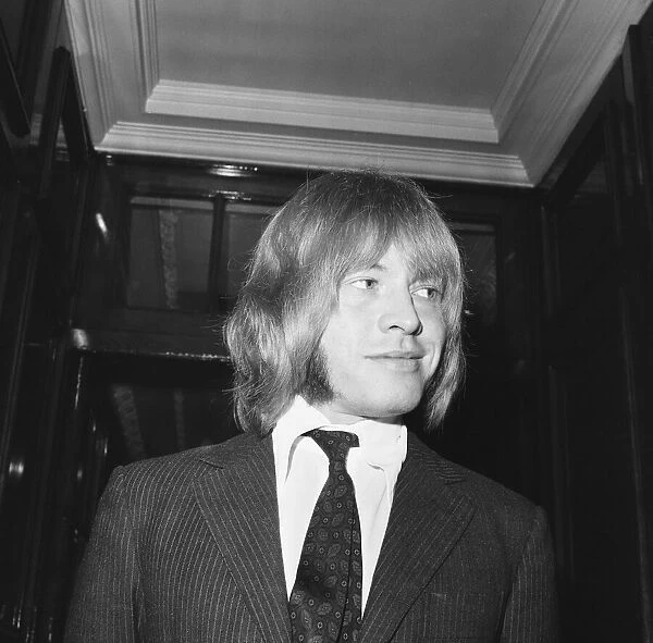 Brian Jones of the Rolling Stones pop group pictured before appearing at the Inner London