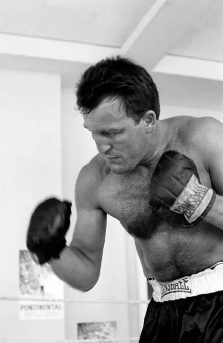 Framed Print : Brian London July 1966 Boxer British Heavyweight aged 32 Pictured during training Framed Print : Brian London July 1966 Boxer British Heavyweight aged 32 Pictured during training