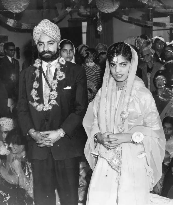 Framed Print : Bridegroom and his bride, Charanjit Sinhj Ghura, had never spoken to each other before Framed Print : Bridegroom and his bride, Charanjit Sinhj Ghura, had never spoken to each other before