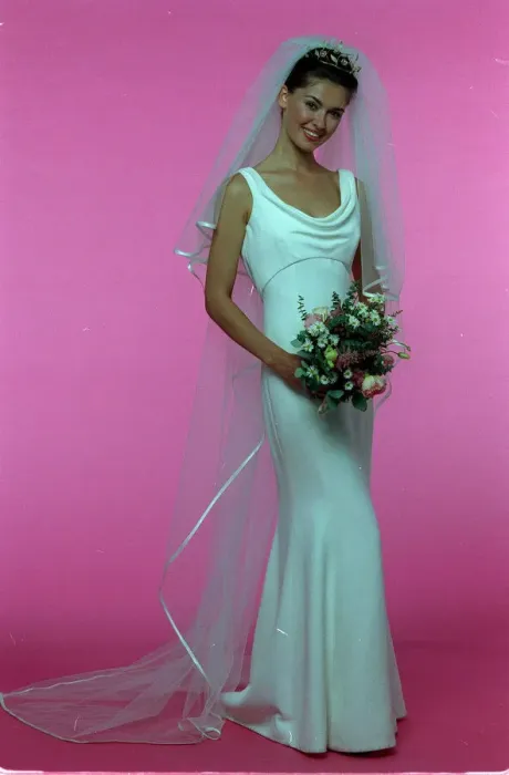 Framed Print : Brides Wedding Make Up Feature July 1999 Model wearing Wedding Dress Framed Print : Brides Wedding Make Up Feature July 1999 Model wearing Wedding Dress