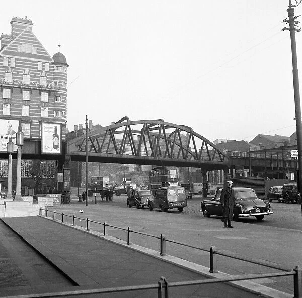 Bridge on the Liverpool Overhead Railway 29th December 1955