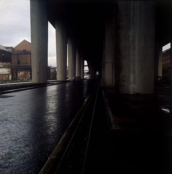 Bridge over River Clyde Glasgow Scotland 1971