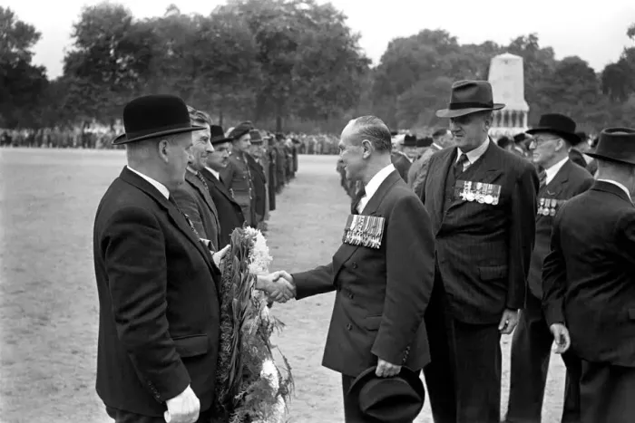Framed Print : Brig. J. G. Smyth, V. C. inspects parade October 1952 C4750-008 Local Caption