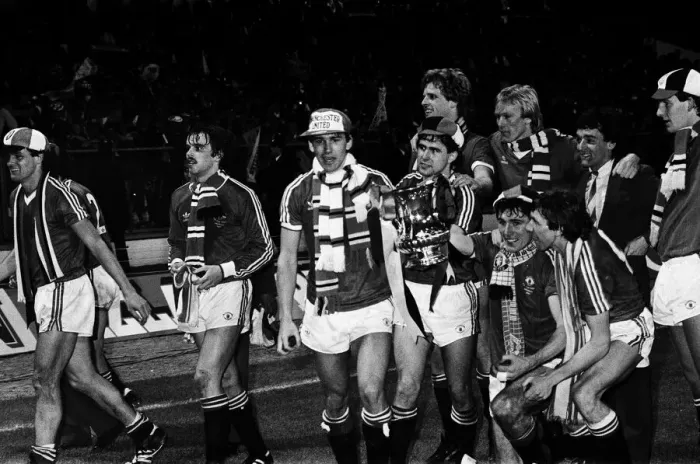 Framed Print : Brighton & Hove Albion 0-4 Manchester United, 1983 FA Cup Final Replay at Wembley Stadium Framed Print : Brighton & Hove Albion 0-4 Manchester United, 1983 FA Cup Final Replay at Wembley Stadium
