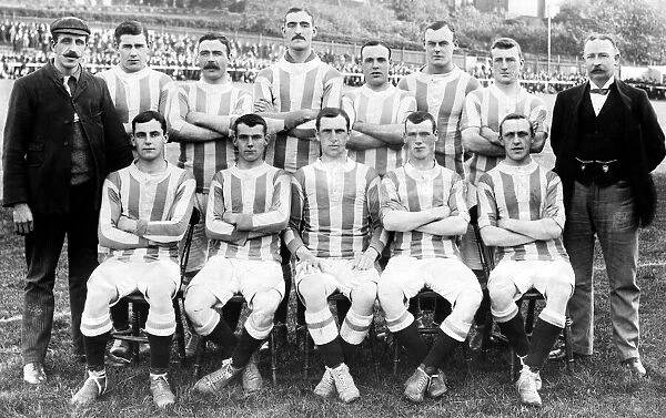 Brighton and Hove Albion Football Team 1904-5. Back Row l-r: Ryder, Millar