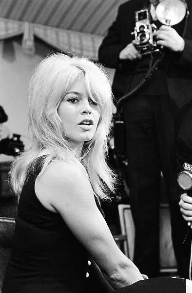 Brigitte Bardot (30) pictured during photocall press conference at the Westbury Hotel in