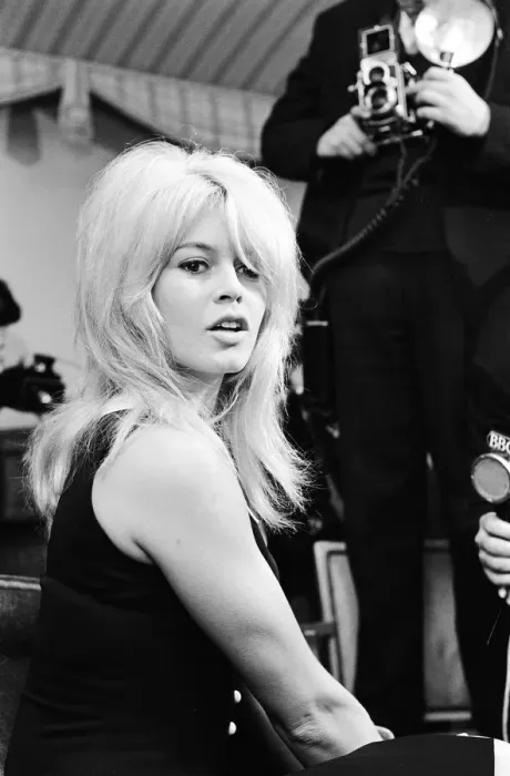Framed Print : Brigitte Bardot (30) pictured during photocall press conference at the Westbury Hotel in