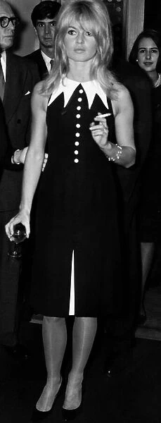 Brigitte Bardot French actress at hotel reception October 1963 London