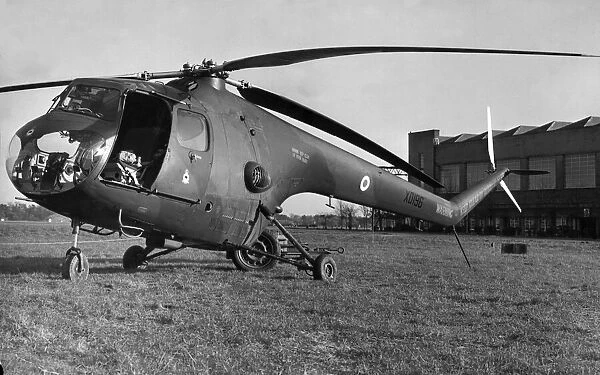 A Bristol Sycamore HR13 helicopter XD196 of 275 Squadron seen here at RAF Linton