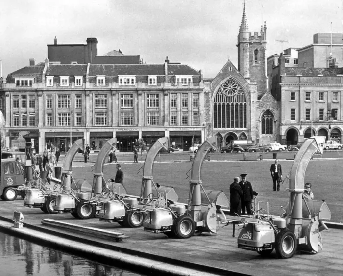 Framed Print : Bristols brand new fleet of snow blower bought after the terrible winter of 1962 Framed Print : Bristols brand new fleet of snow blower bought after the terrible winter of 1962