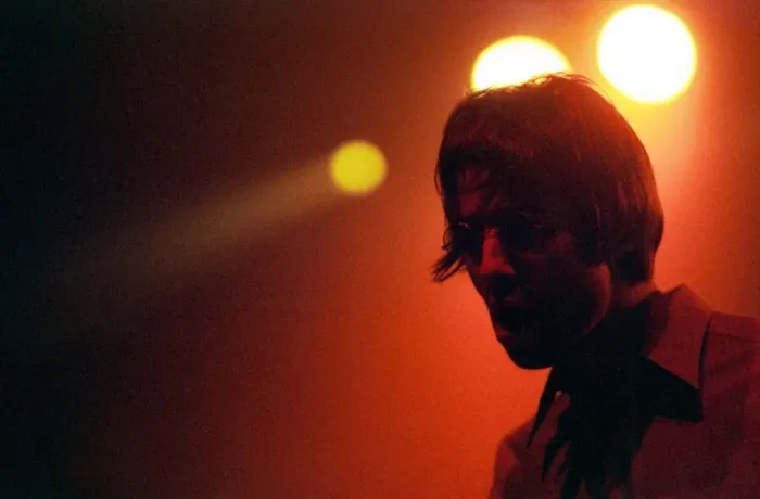 Framed Print : Brit pop band Oasis perform in concert at the Whitley Bay Ice Rink 19  /  01  /  96