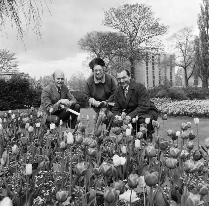 Framed Print : Britain in Bloom judges in Albert Park, Middlesbrough. 1973 Framed Print : Britain in Bloom judges in Albert Park, Middlesbrough. 1973