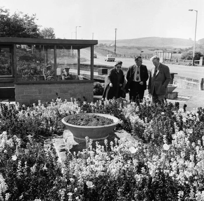 Framed Print : Britain in Bloom judges in Guisborough. 1971 Framed Print : Britain in Bloom judges in Guisborough. 1971