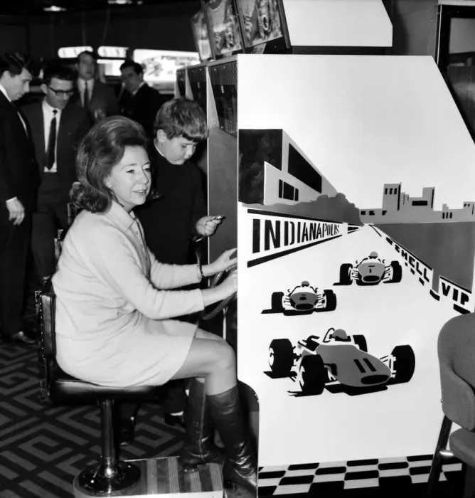 Framed Print : Britain, who used to import its amusement arcade machines from the United States is today
