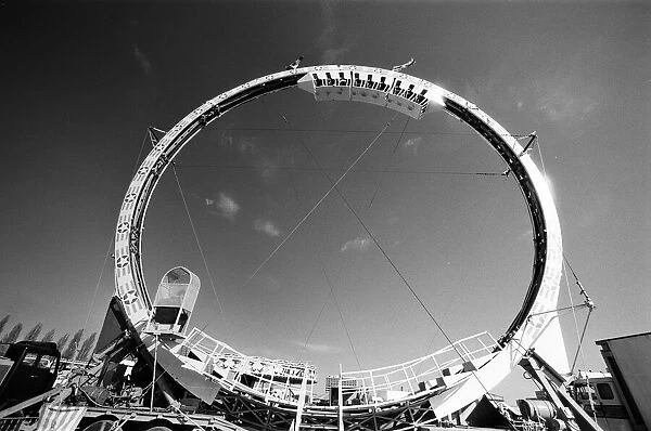 Britains first Super-Loop can be seen at Hayes fairground, Middlesex