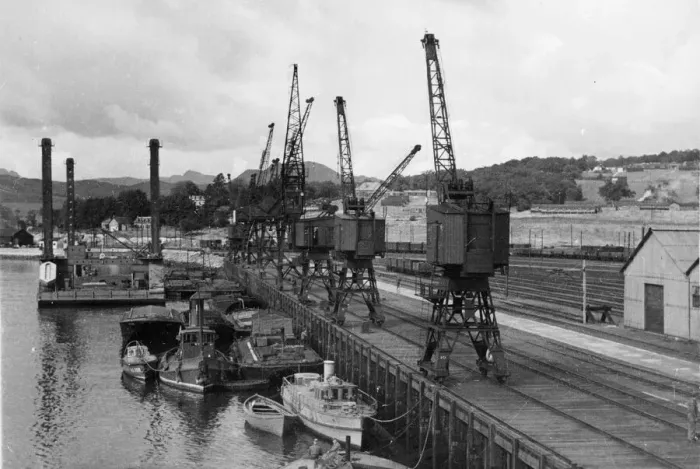 Framed Print : One of Britains secret war achievements- the Military Port Framed Print : One of Britains secret war achievements- the Military Port
