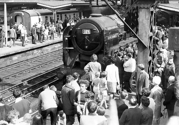 The Britannia class locomotive Oliver Cromwell which hauled the last steam train into