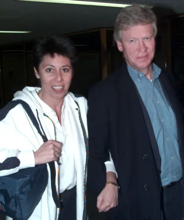 Framed Print : British aid worker Sally Becker (the Angel of Mostar) arrives at Heathrow in Dec 1998