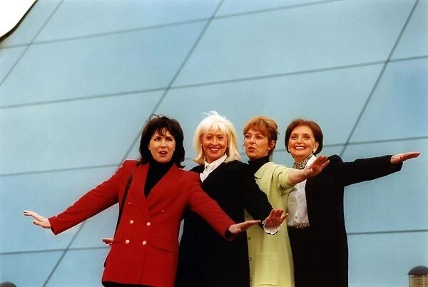 Former British Airways cabin crew, (left to right) air hostesses, Deidre Foster